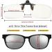 Ultra-Light Clip-On Reading Glasses Magnifiers - 3.5x Blue Light Blocking for Men & Women - Transparent Design - Buy Online on GoSupps.com