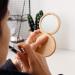 Beaupretty Wooden Travel Makeup Compact Mirror - Small Portable Folding Pocket Mirror for On-the-Go Beauty - Buy Online on GoSupps.com