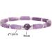 2Pcs Amethyst Healthy Slimming Bracelet Crystal Healing Stones Bracelets Anxiety Crystal Natural Stone Men Women Stress Relief Bracelets - Buy Online on GoSupps.com