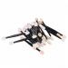 Baluue 50 Pcs Makeup Tools Eyeshadow Brush Eyeshadow Makeup Brushes Eyeshadow Applicator Sponge Black Size 1 Black