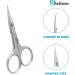 Stelone Cuticle & Eyebrow Scissors for Women - Stainless Steel, Curved Blade, Little Manicure & Brow Scissors for Facial Hair & Eyelash Trimming - Best Makeup Scissors - Buy Online on GoSupps.com
