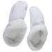 BESTOYARD 1 Pair Slippers Slip- on Clog Inserts Fluffy Boot Insoles Wool Insoles for Women Shoes Inserts Sandals for Women Foot Inserts for Women Women's Panel Plush White Comfortable