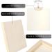 8pcs Wood Canvas Panel Set - Unfinished Wood Boards for Painting & Crafts | 4 Sizes | Gallery Wall Canvases with Wood Hangers - Buy Online on GoSupps.com