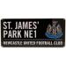 Newcastle Utd Colour Street Sign - 40cm x 18cm | Official Merchandise | International Shipping Available - Buy Online on GoSupps.com