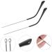 Universal Metal Eyeglass Replacement Temples - Healeved Sunglasses Legs Repair Alloy Shaped Alien - 1 Pair 14x0.4CM - Buy Online on GoSupps.com