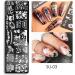 Halloween Nail Art Stamping Plate Set - JMEOWIO 6 Sheets Manicure Template with Pumpkin, Skull, Ghost, and Witch Images for Nail Art Design Stamp Kit - Buy Online on GoSupps.com
