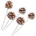 TEHAUX 10 Pcs Floral Flower Bouquet Artificial Pine Cone Bouquet Artificial Plants Diy Crafting Pinecones Branches Pinecones with Pine Floral Picks Mini Wreath Ornament Vase Autumn Bamboo As Shownx2pcs 50X5cmx2pcs - Buy Online on GoSupps.com