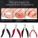 Stainless Steel Nails Nipper Scissors Nail Clippers and Pedicure Tools for Removing Dead Skin from Paronychia (Color : C10) - Buy Online on GoSupps.com
