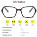 ZUKKY Anti Blue Light Reading Glasses - Hexagon Frame for Men & Women | Computer & Spring Hinges Readers AM52 - International Shipping Available - Buy Online on GoSupps.com