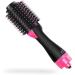 4 in 1 Hair Dryer Brush - Professional Hot Air Styler Volumizer for Straight & Curly Hair | Negative Ion Anti-Frizz | Black & Rose - Buy Online on GoSupps.com