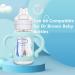 Smarbore Silicone Bottle Handles for Dr Brown Narrow Bottles - 2 Pack Blue | Easy Grip Sippy Cup Handle for Independent Drinking - Buy Online on GoSupps.com