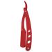 Beard Blade Holder - Portable Manual Folding Straight Edge Alloy Haircut Blade Holder in Red - Perfect for International Shipping - Buy Online on GoSupps.com