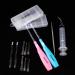 Airgoesin Tonsil Stone & Earwax Remover Kit with LED Tool - 2 Sets, Stainless Steel Pick, Oral Syringe, Irrigation Ear Syringe - Blue/Pink - Buy Online on GoSupps.com
