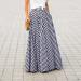 Sanahy Women's Vintage Plaid Maxi Skirt with Pockets - XXL Blue - Buy Online on GoSupps.com