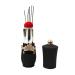 D&D Lipstick Pin Cushion Sewing Needle Case with Hand Needles for Needlework DIY Craft Tools (Black)