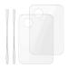 Acrylic Cosmetic Makeup Palette, 2 Pack Makeup Mixing Tray with Makeup Spatula Metal Mirror for Nail Art Beauty Salon Color Cream Liquid Foundation Mixing Palette (Transparent)