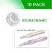 Dr. Pen Ultima M5 M7 Replacement Cartridges - 10 Pack Round Nano (0.25mm) Bayonet Slot Disposable Parts - Buy Online on GoSupps.com