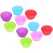 Cake Mold 10Pcs Silicone Muffin Cup Resuable Food Grade Cake Mold Cupcake Liners for Bakery Home - Buy Online on GoSupps.com
