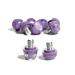 STUDIAMONDS Rubber Studs for Football Boots - 14 Soccer Cleats Standard Thread TPU Studs Translucent Purple