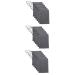 Baluue 18 Pcs Soap Bag Exfoliator Exfoliating Sponge Pouch Household Soap Pouch Foam Net Polyester Grey 20X12CMx3pcs Greyx3pcs