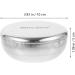 ROSENICE Stainless Steel Shaving Bowl Soap Dish for Men - Silver | Premium Quality Grooming Essential - Buy Online on GoSupps.com
