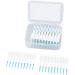 200-Piece Mouth Cleaning Tools Set - Interdental Brush Disposable Soft Silicone Head Portable Dental Floss & Toothed Flap with Case for Oral Care - Blue - Buy Online on GoSupps.com