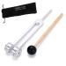 Bysameyee Tuning Fork 128 Hz C-128 Frequency Aluminum Alloy Medical Non-Magnetic Tuning Fork for Healing with Taylor Percussion Hammer Mallet 128Hz