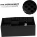 Minkissy 2-Pack Scissor Socket Stylist Holder | Hairdressing Clips Organizer | Acrylic Cutting Tool Rack | 26.3x14cm | Black | Hairdresser Accessories - Buy Online on GoSupps.com