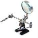 Magnifier Adjustable Magnifier Loupe Third Hand Magnifying Glass with Stand Hands Free with Auxiliary Clips and Soldering Iron Stand for Repairing/inspecting Micro Objects - Buy Online on GoSupps.com