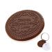 QUANXILXU Pocket Makeup Mirror Mini Folding Mirror Cute Cookie Shaped Folding Small Compact Mirror Portable Travel Mirror Comb Set for Girls Women Travel Home (Random Color)