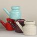 Frattina 350ml Ceramic Neti Pot for Nasal Rinsing - Durable Leakproof Spout - Grey - Buy Online on GoSupps.com