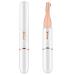 Electric Eyebrow Trimme 1 Set Double Blade Eyebrow Trimmer Pivoting Head Facial Hair Remover with Grooming Comb Eyebrow Shaver Rechargeable Trimmer for Women Eyebrows Lips White