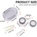 Modixun Clear Contact Lens Case Set - Spout-Safe Covers with L/R Mark - Purple Brown Green Pink Gray - Perfect for International Shipping - Buy Online on GoSupps.com