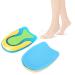 Gel heel pillow shoe inserts heel support 2 pair flannel TPE heel shell pads breathable gel absorbing support plantar heel pillow (s)