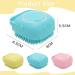 Youery 3-Piece Silicone Pet Bathing Brush Set for Dogs & Cats - Massage Shower Gel Handle Ideal for Grooming & Spa - Buy Online on GoSupps.com