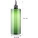 Lurrose 4pcs 500ml Hair Color Bottle Applicator Hair Squeeze Bottles With Twist Top Cap PET Refillable Bottles For Hair Dyeing Salon (Blue Green) - Buy Online on GoSupps.com