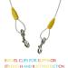 Petest Reflective Lead for Large Dogs - 4.5m (15ft) Yellow & Silver Supports up to 90lbs (40.8kg) - Ideal for Safe Outdoor Adventures - Buy Online on GoSupps.com