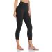 HeyNuts High Waisted Yoga Capris Leggings | Tummy Control Workout Pants | 21 Cropped Leggings - Black - Buy Online on GoSupps.com