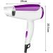 Cordless Hair Dryer Professional Travel Hair Dryer Mini Folding Hair Dryer Negative Ion Technology Two Speeds Fast Drying Time and Low Noise (Purple) - Buy Online on GoSupps.com