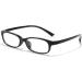 TJUTR Fashion Fake Glasses for Women | Non-Prescription Blue Light Blocking Y2K Cosplay Eyewear | TB22512-V17 Black Frame - Buy Online on GoSupps.com