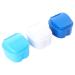 Healeved 3 Series Box Press Box Press container with basket prosthesis holder bathing container for denture prostheses prosthesis cleaning case false teeth prosthesis bath case scott plastic travel clean blue 10x9x7cm
