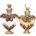 DFJOENVLDKHFE Perfume Bottle Empty Frosted Glass Essential Oil Bottle Refillable Empty Jewelry Decoration Crystal Bottle Bronze color 10ml - Buy Online on GoSupps.com