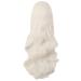 MapofBeauty 32 inch Curly Anime Costume Wig - Platinum Gold Long Hair with Side Bangs for Cosplay - Buy Online on GoSupps.com