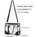 FAIME Women's Cute Clear Tote Bag - Stadium Approved Handbag with Zippers & Adjustable Strap - Buy Online on GoSupps.com