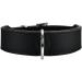 Hunter Basic dog collar coated gap leather synthetic leather simple robust weather -resistant 65 (L) black 65 (L) black