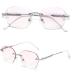 Women's Fashion Rimless Blue Light Blocking Reading Glasses Tinted Lenses Computer Readers Anti Glare Glasses(Couleur:Silver Grandeur:1.5x) - Buy Online on GoSupps.com