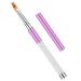 kuou Nail Art Brush Ombre Nail Brush with Rhinestone Handle Manicure Drill Drawing Nails Brush Pen for Gel Nails