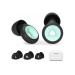 Ear Plugs for Sleeping Reusable Noise Reduction Waterproof Ear Plugs for Side Sleepers  Studying  Travel  Noisy Places  6 Silicone Ear Tips in S/M/L  Green