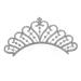 HAPINARY Crown Side Hair Comb Girls Hair Clips Girls Tiara Rhinestone Barrettes for Women Flower Girl Headpiece Girls Barrettes for Hair Wig Miss Alloy European and American Small Crown