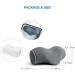 Odifit Cervical Pillow for Pain Relief | Memory Foam Neck Stretcher with Pillowcase | Neck Support Traction Relaxer for Muscle Tension & Spine Alignment - Grey - Buy Online on GoSupps.com